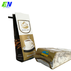 Bolso de café impermeable del escudete del lado de la categoría alimenticia con la válvula de la cremallera WIPF