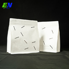 bolsa inferior inferior plana biodegradable de la caja del bolso de café de la bolsa del bolso de café del hogar 12oz con la válvula de Degrassing