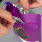 Barrera de impresión a todo color de las bolsas del cáñamo alta frustrada con la cremallera resistente del niño