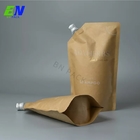 El empaquetado de encargo del bolso 2oz 3oz Eco del canalón PE de Juice Beer Plastic Aluminum Foil se levanta la bolsa con el canalón