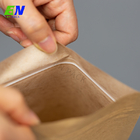 Biodegradable levántese las bolsas de papel de Brown Kraft de la naturaleza de la bolsa con la ventana y la cremallera