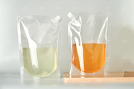 De Eco del levantar 250ml bolsa transparente amistosa potable de la comida con el canalón Juice Drink Pouch plástico