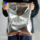 Bolso modificado para requisitos particulares del tamaño en la bolsa metalizada caja del canalón para el empaquetado líquido con la boca de la mariposa
