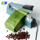 Bolso de café modificado para requisitos particulares del paquete del café del escudete del lado del diseño con la válvula y Tin Tie