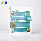 Bolsa biodegradable modificada para requisitos particulares de la comida del material del PLA de la bolsa del soporte de Kraft para arriba con la cremallera
